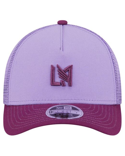 KTZ Purple Lafc Color Pack 9forty A-frame Adjustable Trucker Hat for men