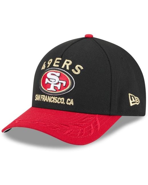 KTZ Red Black/scarlet San Francisco 49ers 2025 Nfl Draft 9forty A-frame M-crown Adjustable Hat for men
