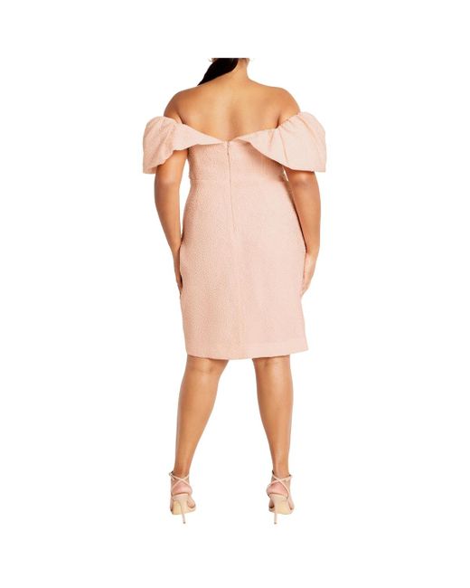 City Chic White Plus Size Jez Dress
