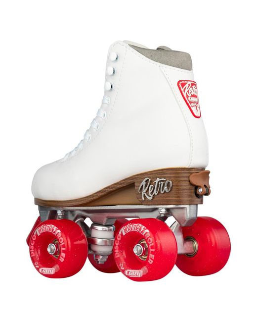 Crazy Skates Red Retro Adjustable Roller Skates