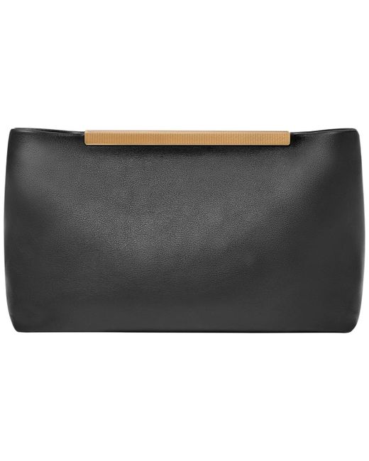 Fossil Black Penrose Large Pouch Clutch