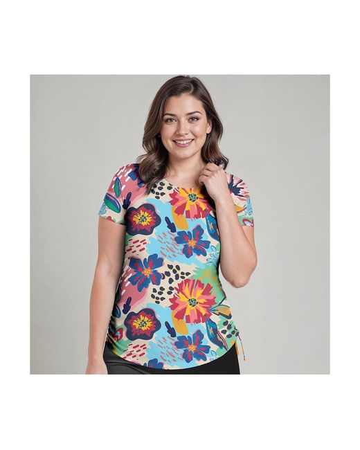 Calypsa Multicolor Adele Swim Top