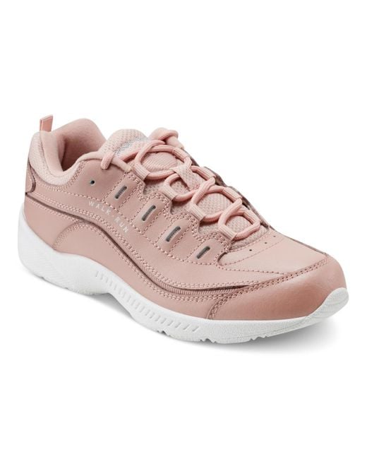 Easy Spirit Women's Pink Romy Lightweight Easy-on Walking Shoes