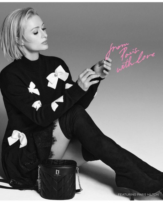 Karl Lagerfeld Black Lafayette Leather Crossbody Bag