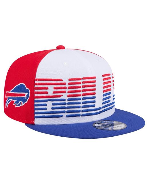 KTZ Red White/royal Buffalo Bills Throwback Space 9fifty Snapback Hat for men