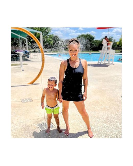 Calypsa Black Short Swim Skort