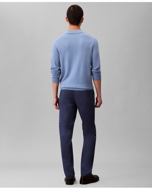 Calvin Klein Blue Regular Fit Trouser Pants for men