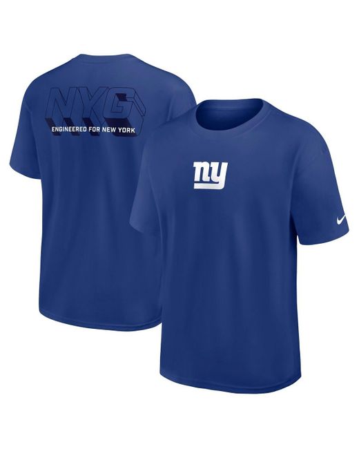 Nike Blue New York Giants Dominate The Game Essential Max90 T-shirt for men