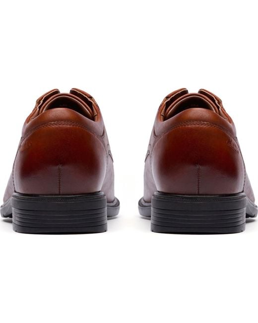 Clarks Brown Steadwell Oxford for men