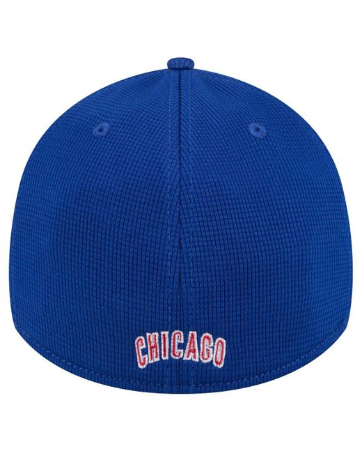 KTZ Blue Chicago Cubs Active Pivot 39thirty Flex Hat for men