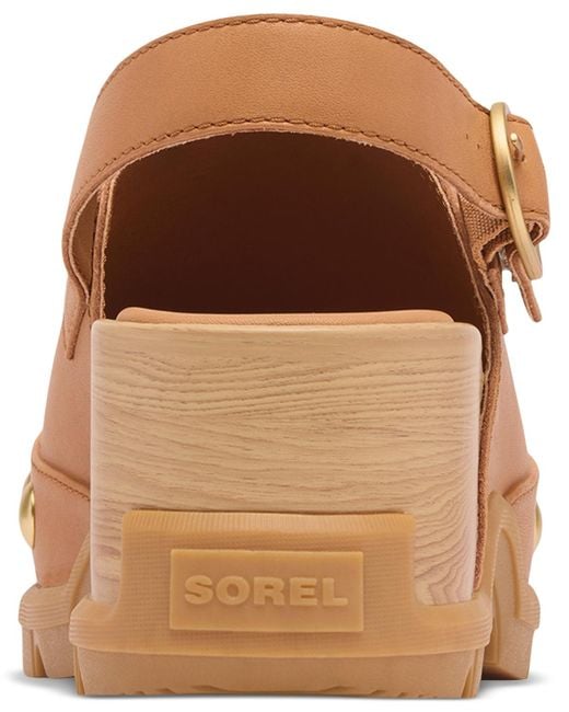 Sorel Brown Roamn Studded Slip On Clogs