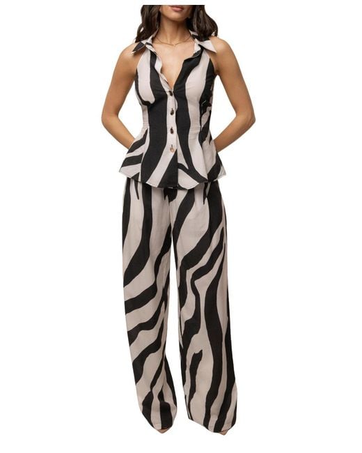 JLUXLABEL White Essential Flow Trouser