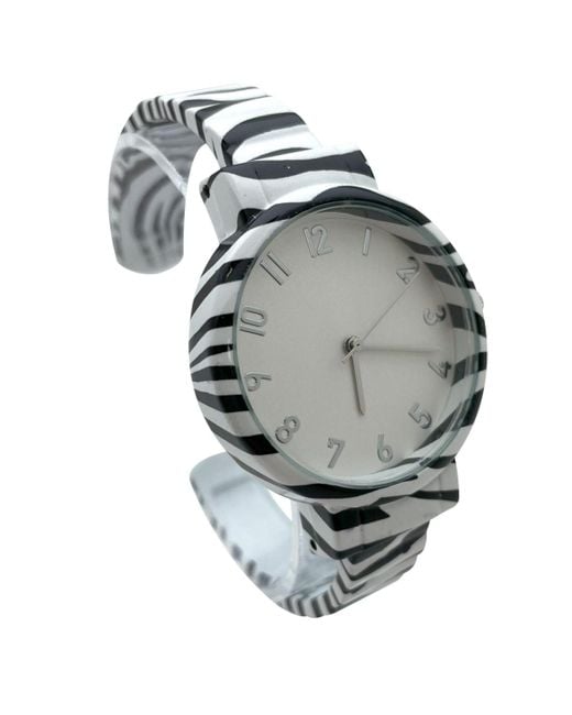 Olivia Pratt Gray Round Face Every Day Versatile Bangle Watch