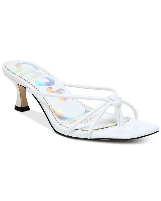 Circus by Sam Edelman White Jess Barely-there Kitten Heel Sandals