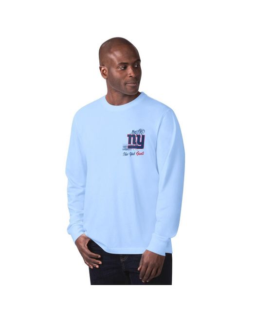 Margaritaville Blue New York Giants It's Five O'clock Somewhere Long Sleeve T-shirt for men