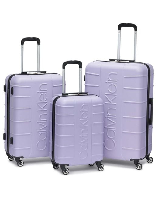 Calvin Klein Bowery Hard Side luggage Set in Purple Lyst