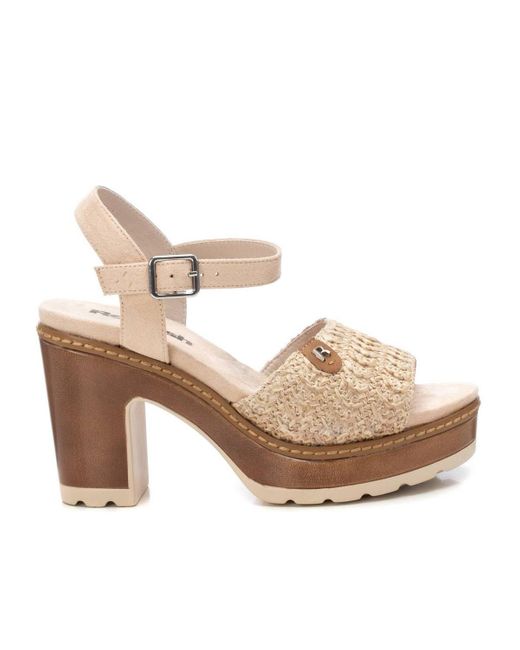 Xti White Ankle Strap Heeled Sandals Refresh By