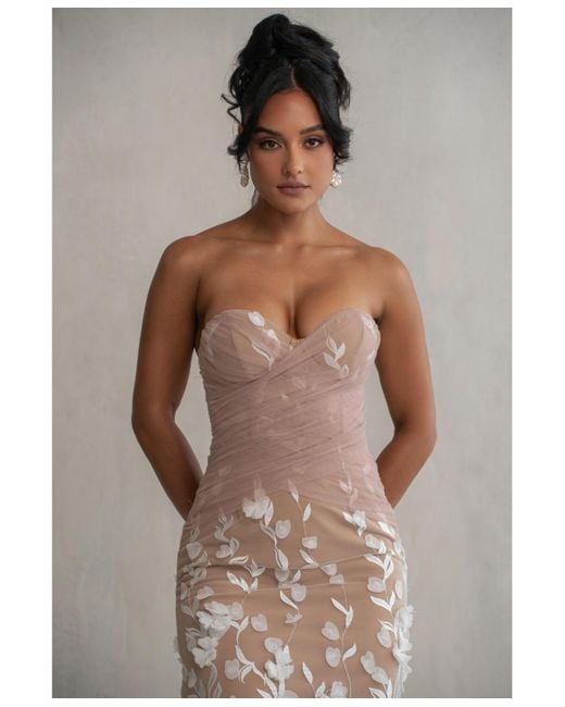 JLUXLABEL Gray Everlasting Embroidered Gown