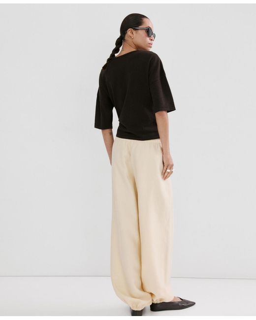 Mango Black Bow Knit Sweater
