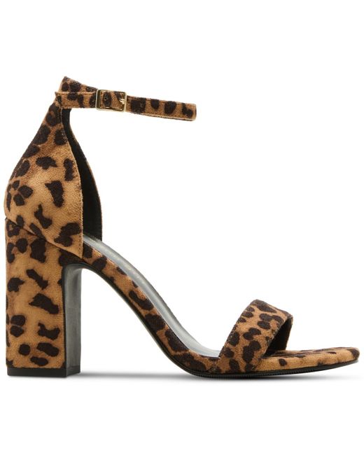 Madden Girl Metallic Sasha Two-piece Block-heel Dress Sandals