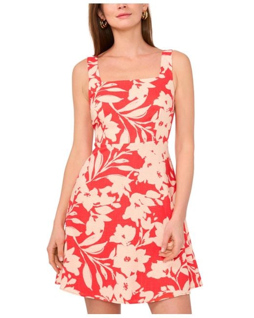 vince camuto linen dress Vince Camuto Linen Midi Dress - Ocean Wave