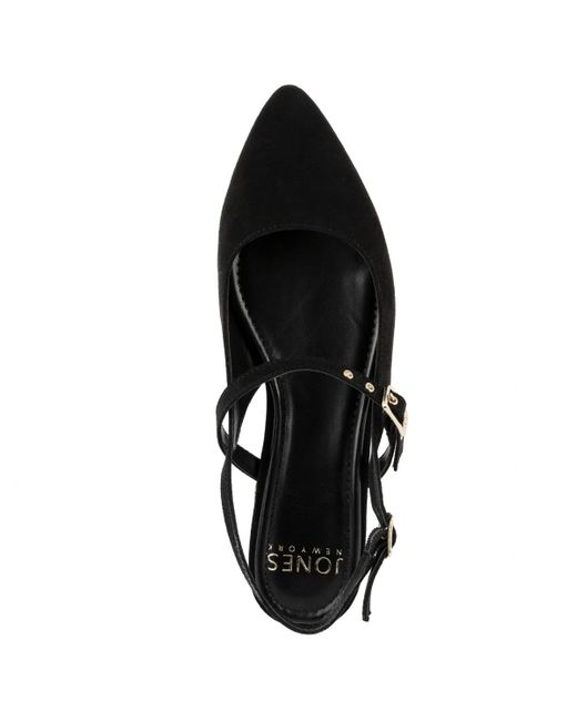 Jones New York Black Quinema Slingback Mary Jane Flats