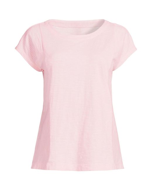 Lands' End Pink Slub Wedge T-shirt