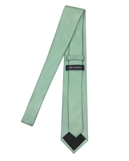 Van Heusen Green Soft Solid Tie for men