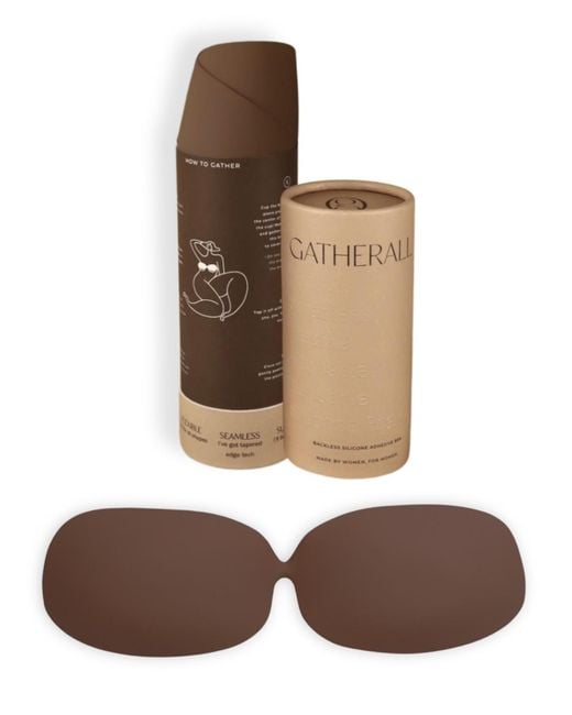 GATHERALL Brown Backless Reusable Adhesive Bra