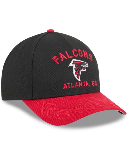 KTZ Black/red Atlanta Falcons 2025 Nfl Draft 9forty A-frame M-crown Adjustable Hat for men