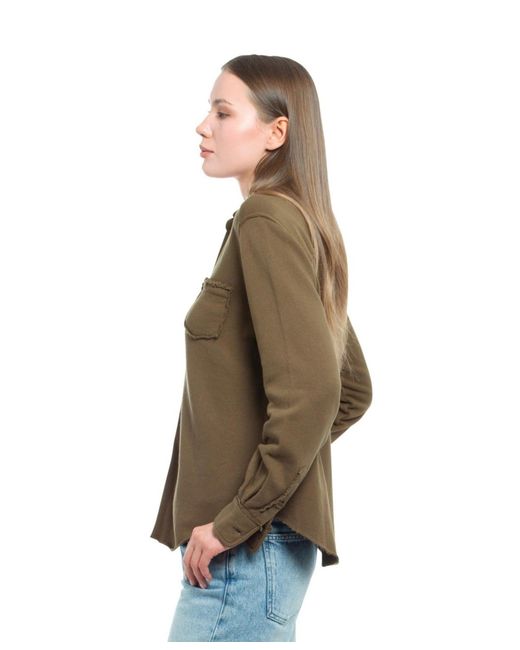 Wilt Green Clothing Button Front Sweatshirt