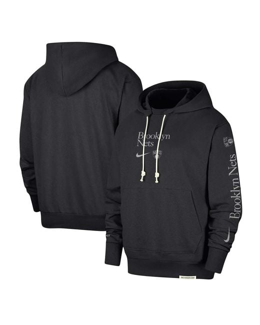 Nike Blue Brooklyn Nets Authentic Performance Pullover Hoodie for men