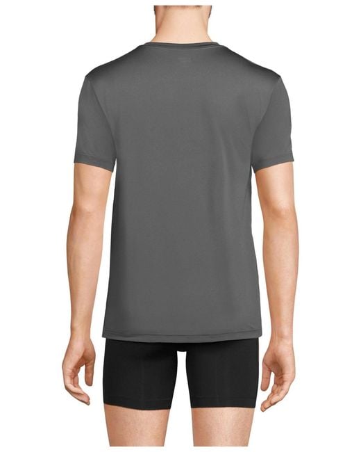 Lands' End Gray Flex Performance Crewneck Undershirt for men
