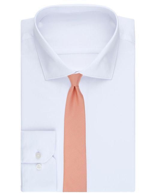 Alfani Pink Herringbone Pattern Tie for men