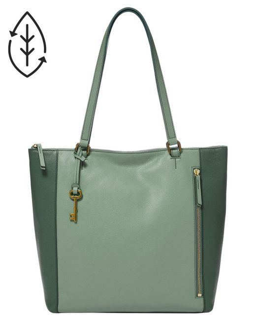 fossil women's tara leather shopper