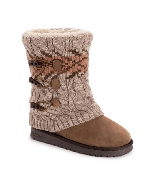 Muk Luks Women's Brown Cheryl Boots