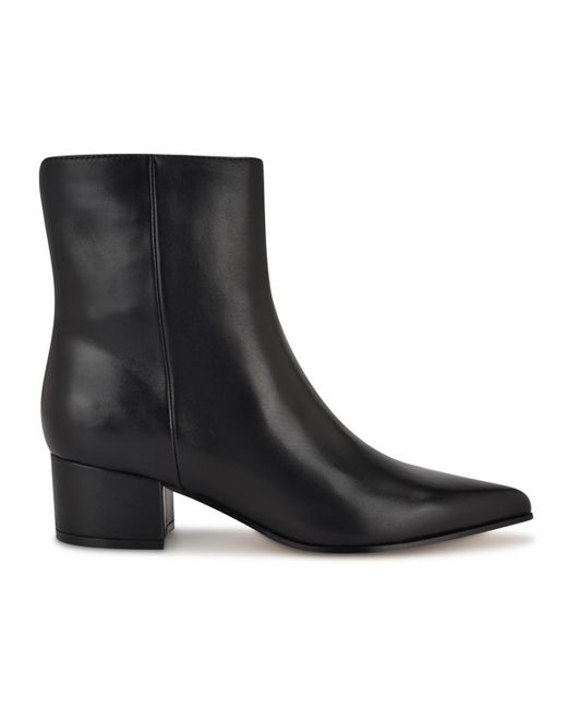 Nine West Black Maribu Pointy Toe High Ankle Booties