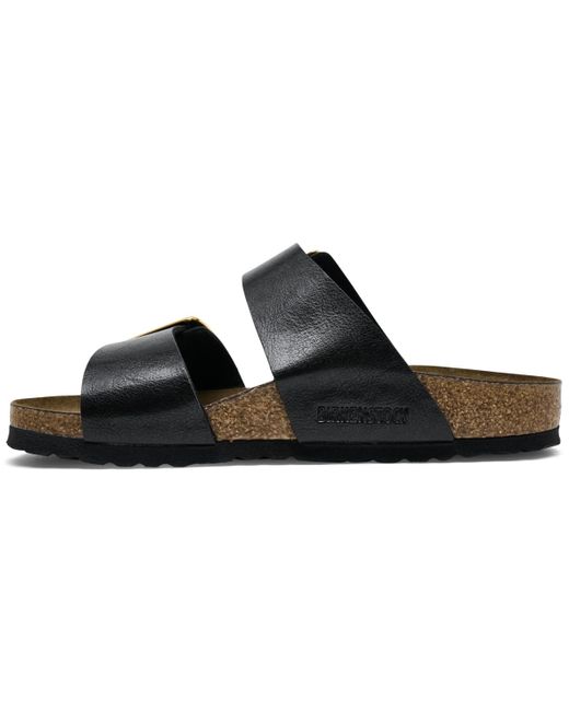 Birkenstock Black Sydney Luxe Buckle Birko-flor Sandals From Finish Line