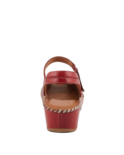Spring Step Red Santonio Wedges