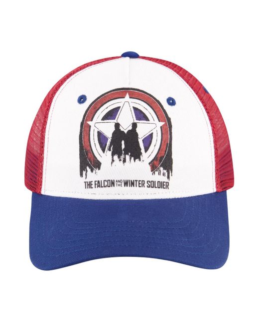 Marvel Blue Falcon And Winter Solider Uncle Trucker Baseball Cap for men