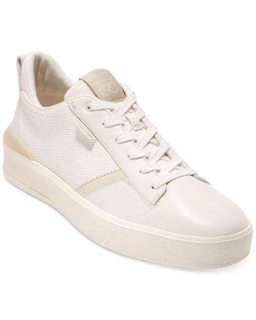 cole haan grandprø perforated low top sneaker