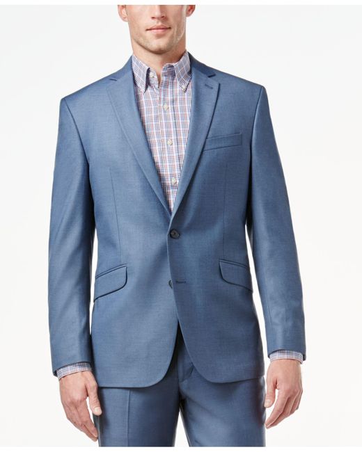 kenneth cole reaction bright blue suit