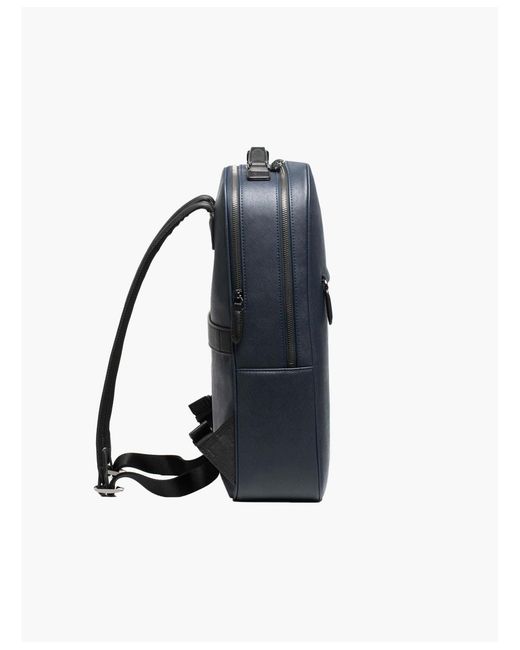 Maverick & Co Blue Earthen Leather Backpack for men