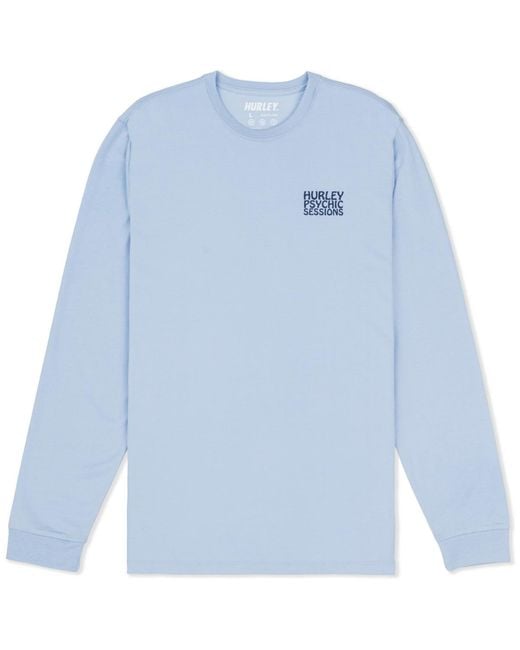 Hurley Blue H2o-dri Psychic Session Long-sleeve T-shirt for men