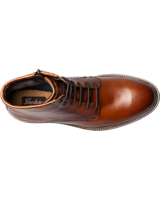 Florsheim Brown Forge Plain Toe Lace Up Boot for men
