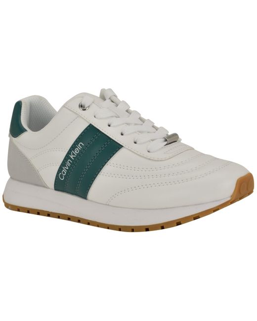 Calvin Klein Gray Tatyann Retro Lace-up Sneakers