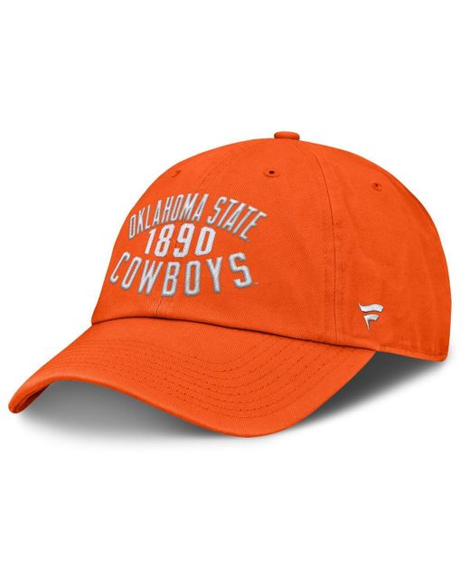 Fanatics Orange Oklahoma State Cowboys Archer Adjustable Hat for men