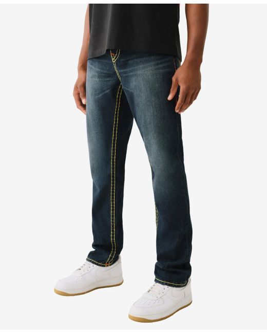 True Religion Blue Rocco Super T No Flap Jeans for men