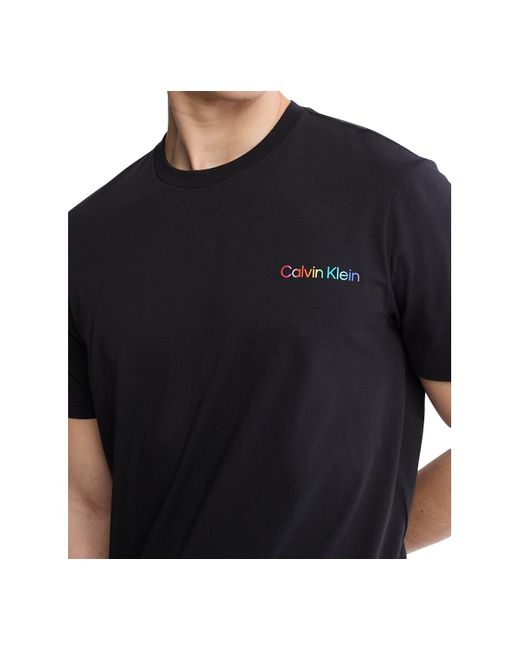 Calvin Klein Black Freedom Is Pride Logo T-shirt for men