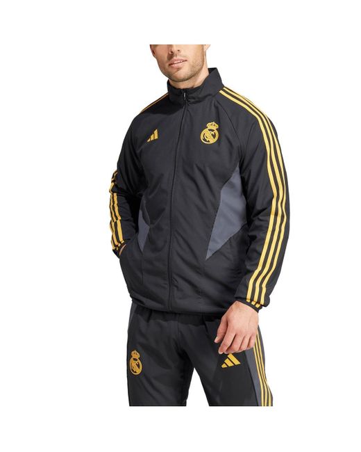 Adidas Gray Real Madrid 2023/24 Anthem Full-zip Jacket for men